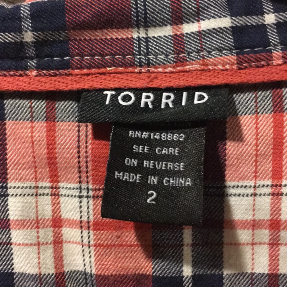 DONATED Plaid Button Down - Picture 3 of 4